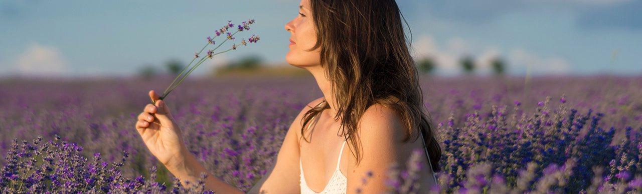 smelling lavender