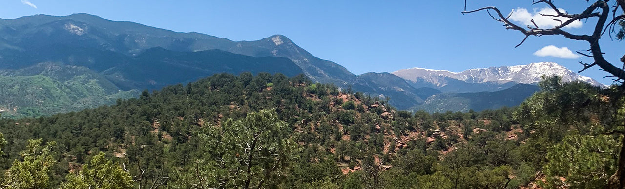 waling in nature with mountains