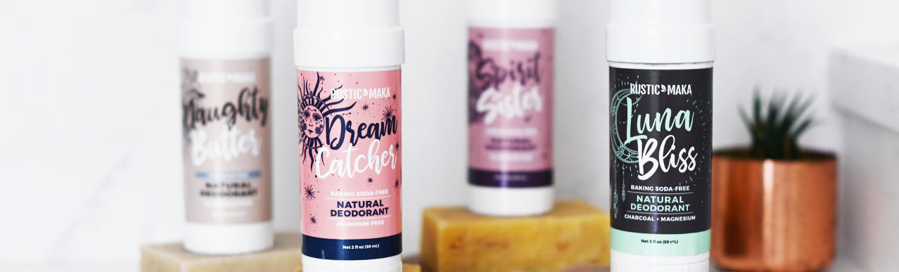 picture of magnesium deodorant and baking soda deodorant