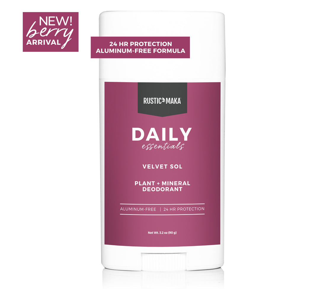 Aluminum-Free Natural Deodorant | Velvet Sol | Rustic Maka