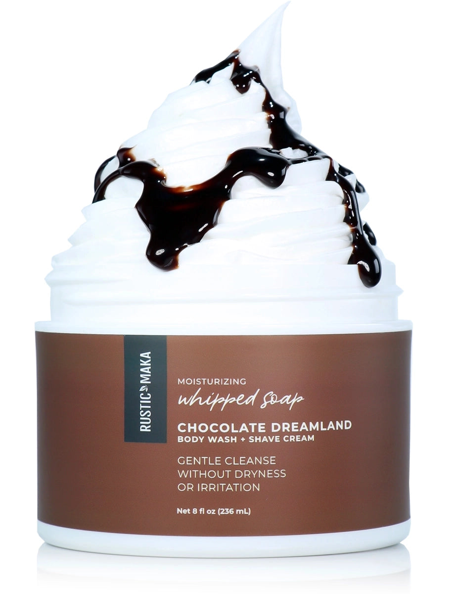 whipped soap in chocolate dreamland