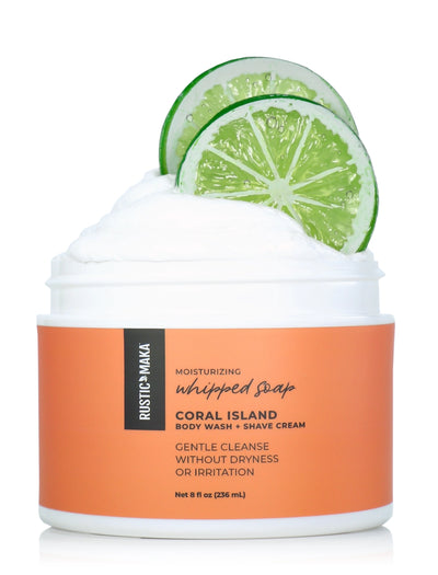 whipped soap in coral island