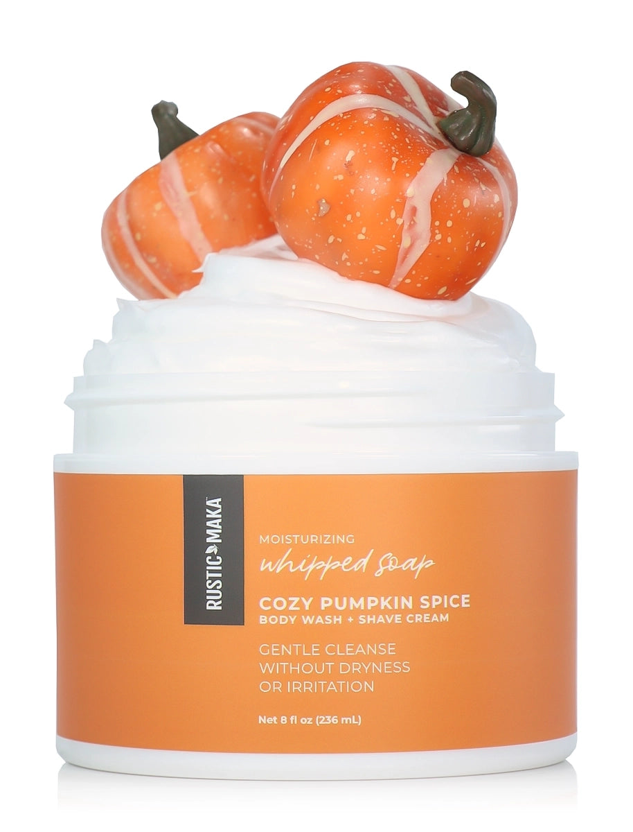 whipped soap in cozy pumpkin spice