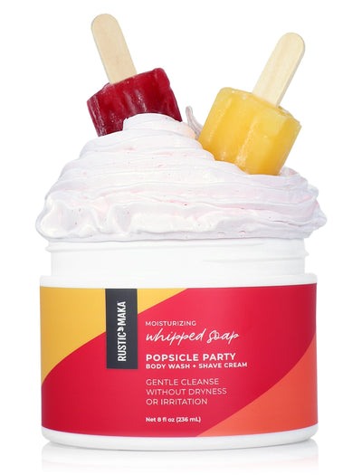 whipped soap in popsicle party